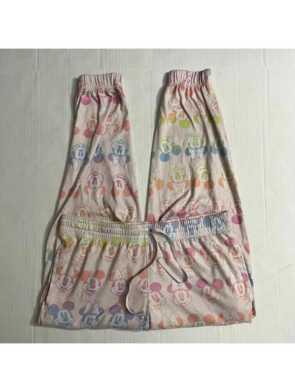 Mickey Minnie Multicolor Pajama Pants womens L